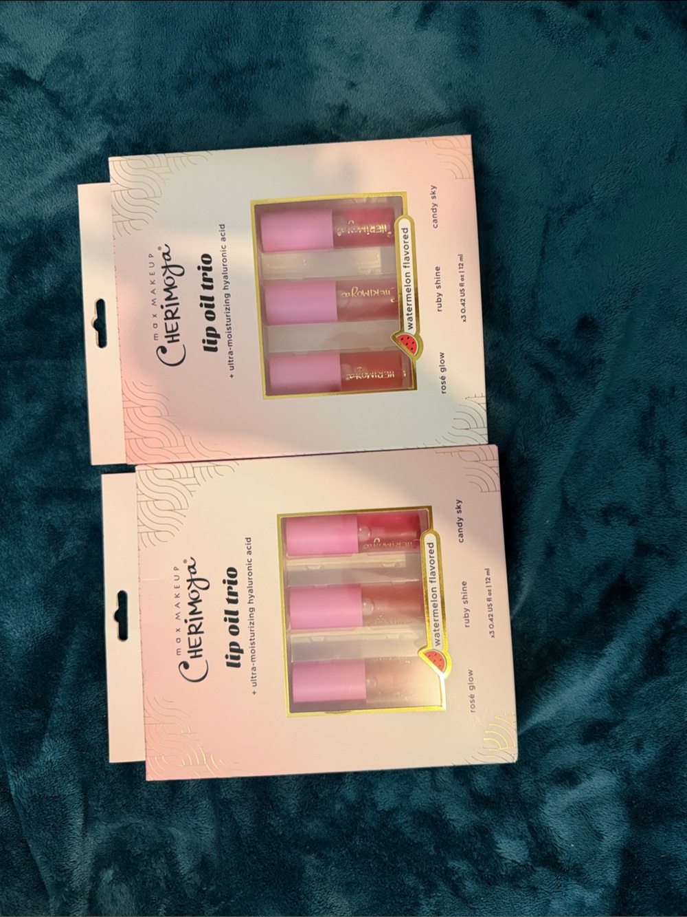 Pink Lip Oil Trio — Hydrating Pink Gloss Set
